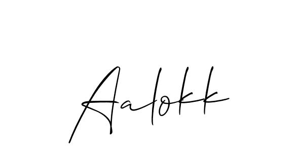 Make a beautiful signature design for name Aalokk. Use this online signature maker to create a handwritten signature for free. Aalokk signature style 2 images and pictures png