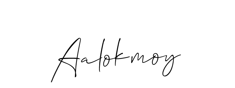 Design your own signature with our free online signature maker. With this signature software, you can create a handwritten (Allison_Script) signature for name Aalokmoy. Aalokmoy signature style 2 images and pictures png