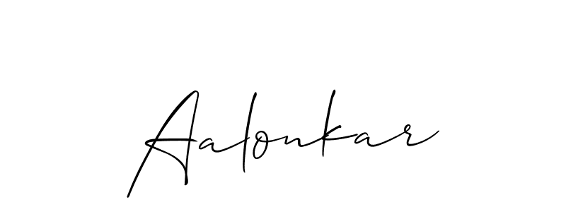if you are searching for the best signature style for your name Aalonkar. so please give up your signature search. here we have designed multiple signature styles  using Allison_Script. Aalonkar signature style 2 images and pictures png
