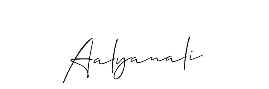 The best way (Allison_Script) to make a short signature is to pick only two or three words in your name. The name Aalyanali include a total of six letters. For converting this name. Aalyanali signature style 2 images and pictures png