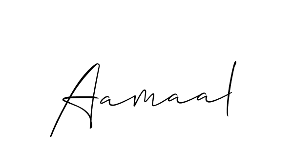 Also we have Aamaal name is the best signature style. Create professional handwritten signature collection using Allison_Script autograph style. Aamaal signature style 2 images and pictures png