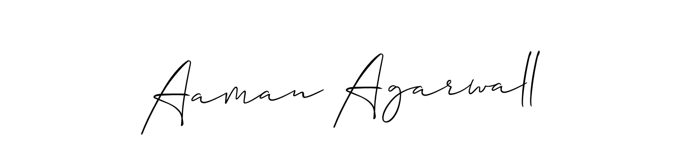 Allison_Script is a professional signature style that is perfect for those who want to add a touch of class to their signature. It is also a great choice for those who want to make their signature more unique. Get Aaman Agarwall name to fancy signature for free. Aaman Agarwall signature style 2 images and pictures png