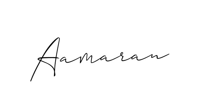 Use a signature maker to create a handwritten signature online. With this signature software, you can design (Allison_Script) your own signature for name Aamaran. Aamaran signature style 2 images and pictures png