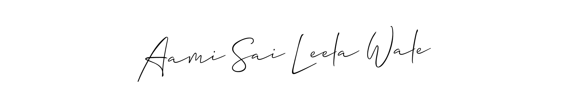 Best and Professional Signature Style for Aami Sai Leela Wale. Allison_Script Best Signature Style Collection. Aami Sai Leela Wale signature style 2 images and pictures png