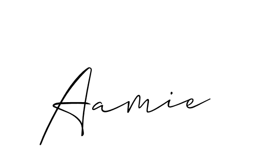 How to make Aamie name signature. Use Allison_Script style for creating short signs online. This is the latest handwritten sign. Aamie signature style 2 images and pictures png