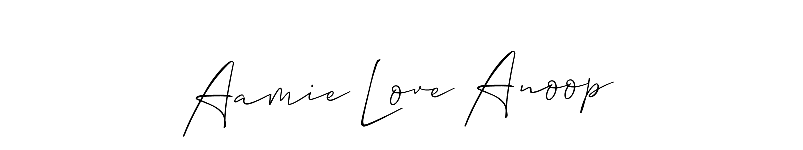 Make a beautiful signature design for name Aamie Love Anoop. Use this online signature maker to create a handwritten signature for free. Aamie Love Anoop signature style 2 images and pictures png