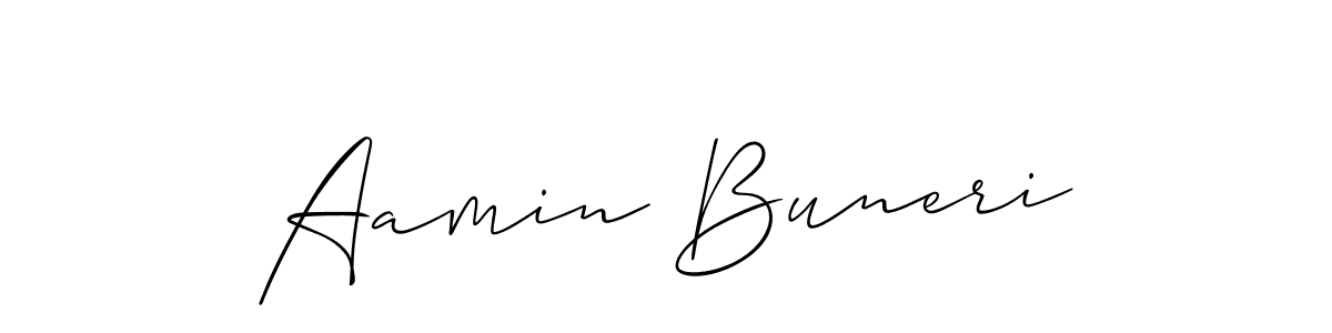 Make a beautiful signature design for name Aamin Buneri. Use this online signature maker to create a handwritten signature for free. Aamin Buneri signature style 2 images and pictures png
