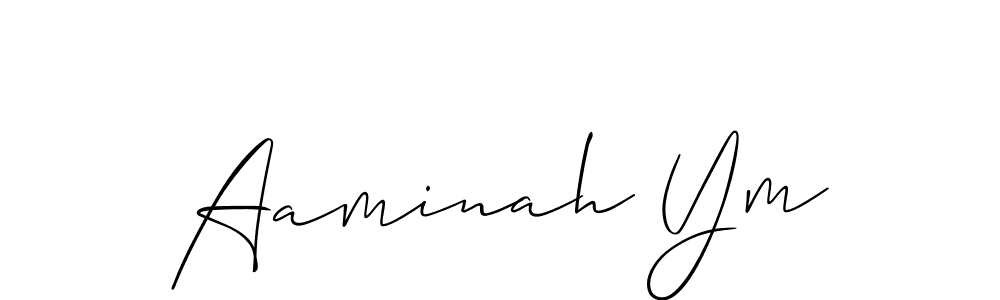 Also You can easily find your signature by using the search form. We will create Aaminah Ym name handwritten signature images for you free of cost using Allison_Script sign style. Aaminah Ym signature style 2 images and pictures png