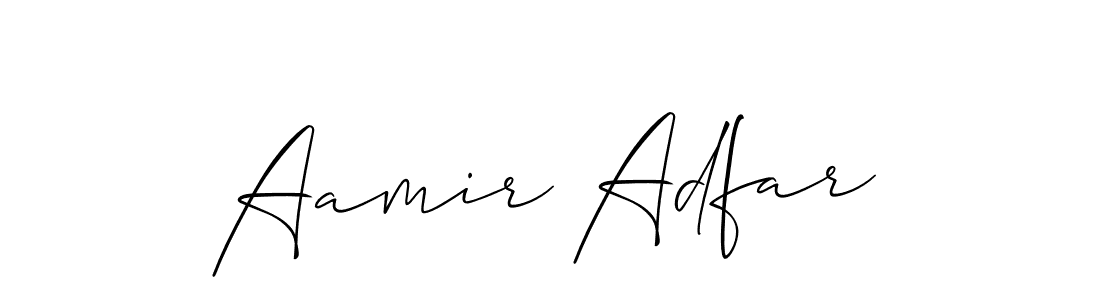 You should practise on your own different ways (Allison_Script) to write your name (Aamir Adfar) in signature. don't let someone else do it for you. Aamir Adfar signature style 2 images and pictures png