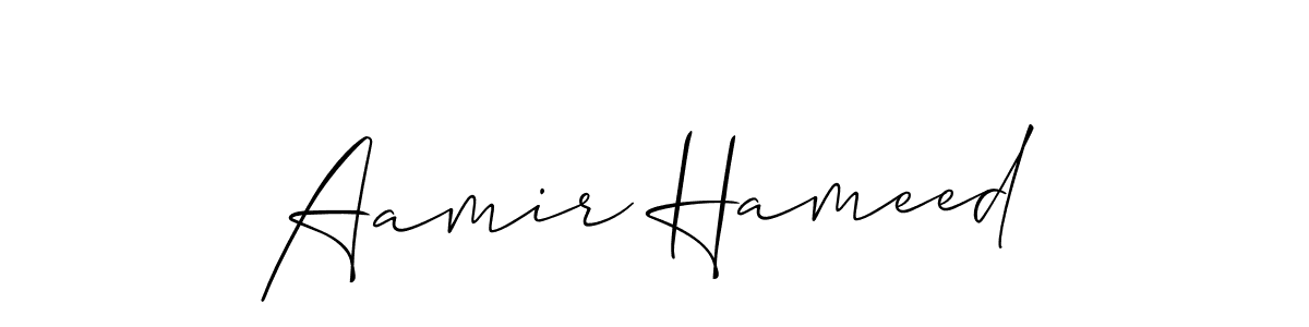 How to Draw Aamir Hameed signature style? Allison_Script is a latest design signature styles for name Aamir Hameed. Aamir Hameed signature style 2 images and pictures png