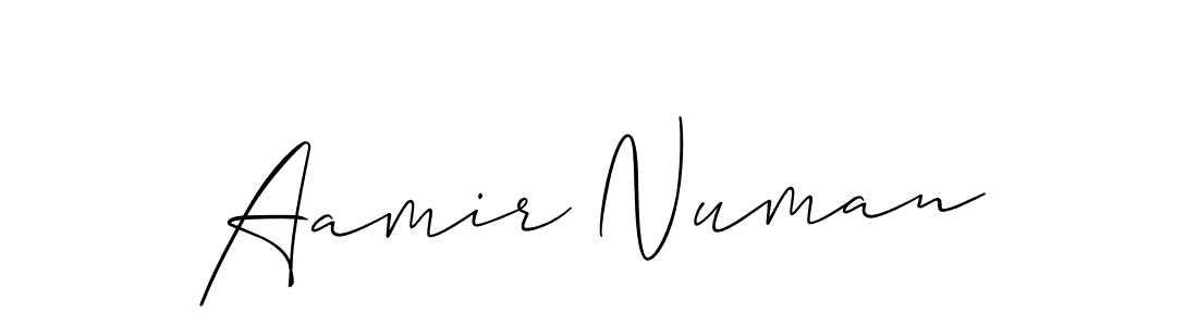 You should practise on your own different ways (Allison_Script) to write your name (Aamir Numan) in signature. don't let someone else do it for you. Aamir Numan signature style 2 images and pictures png