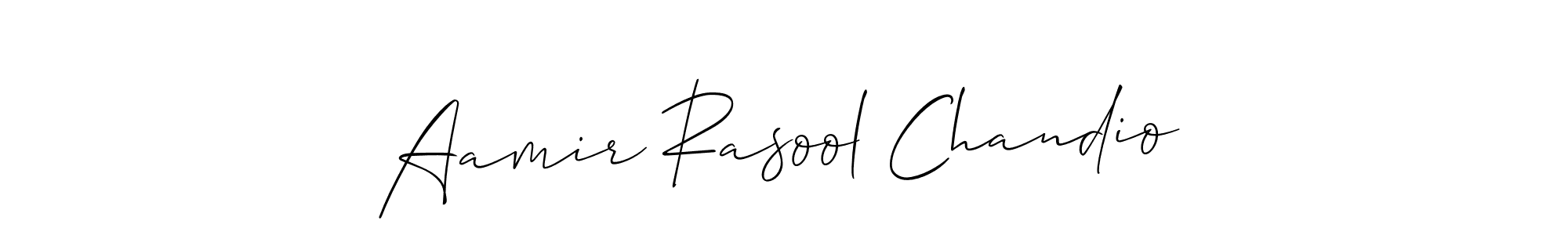 Make a beautiful signature design for name Aamir Rasool Chandio. Use this online signature maker to create a handwritten signature for free. Aamir Rasool Chandio signature style 2 images and pictures png