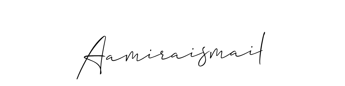 Aamiraismail stylish signature style. Best Handwritten Sign (Allison_Script) for my name. Handwritten Signature Collection Ideas for my name Aamiraismail. Aamiraismail signature style 2 images and pictures png