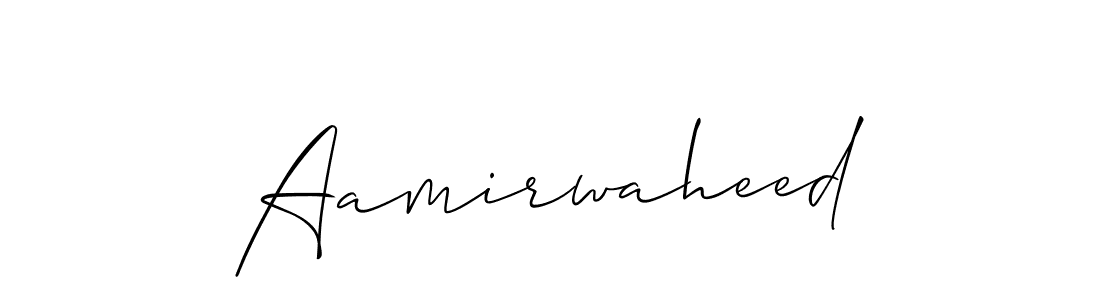 Aamirwaheed stylish signature style. Best Handwritten Sign (Allison_Script) for my name. Handwritten Signature Collection Ideas for my name Aamirwaheed. Aamirwaheed signature style 2 images and pictures png