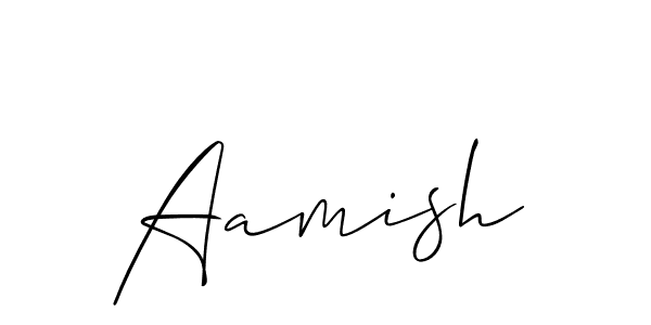How to make Aamish name signature. Use Allison_Script style for creating short signs online. This is the latest handwritten sign. Aamish signature style 2 images and pictures png