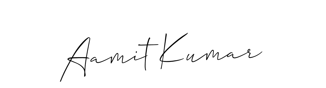 Design your own signature with our free online signature maker. With this signature software, you can create a handwritten (Allison_Script) signature for name Aamit Kumar. Aamit Kumar signature style 2 images and pictures png