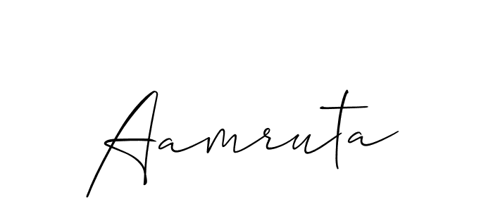 Make a beautiful signature design for name Aamruta. Use this online signature maker to create a handwritten signature for free. Aamruta signature style 2 images and pictures png