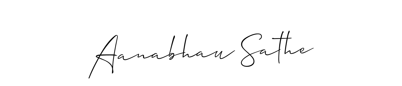 You should practise on your own different ways (Allison_Script) to write your name (Aanabhau Sathe) in signature. don't let someone else do it for you. Aanabhau Sathe signature style 2 images and pictures png