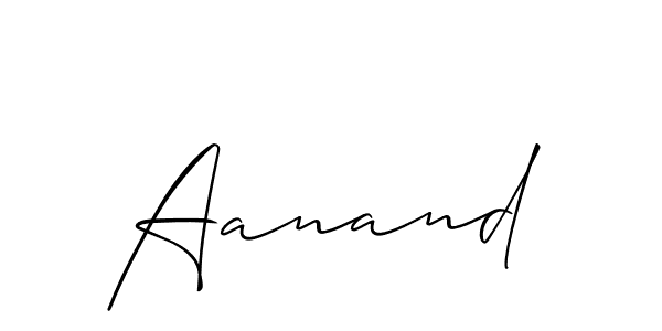 Best and Professional Signature Style for Aanand. Allison_Script Best Signature Style Collection. Aanand signature style 2 images and pictures png