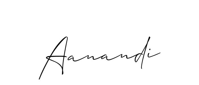 You should practise on your own different ways (Allison_Script) to write your name (Aanandi) in signature. don't let someone else do it for you. Aanandi signature style 2 images and pictures png