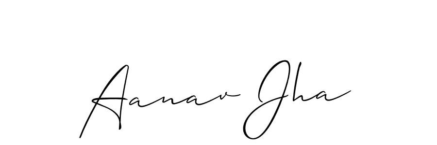 Similarly Allison_Script is the best handwritten signature design. Signature creator online .You can use it as an online autograph creator for name Aanav Jha. Aanav Jha signature style 2 images and pictures png