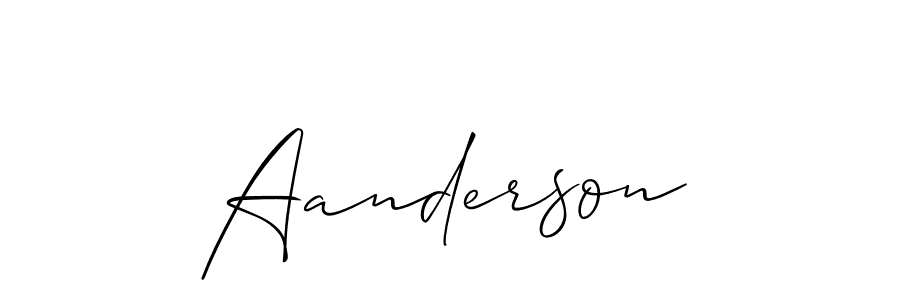 Create a beautiful signature design for name Aanderson. With this signature (Allison_Script) fonts, you can make a handwritten signature for free. Aanderson signature style 2 images and pictures png