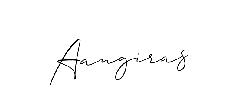 You should practise on your own different ways (Allison_Script) to write your name (Aangiras) in signature. don't let someone else do it for you. Aangiras signature style 2 images and pictures png