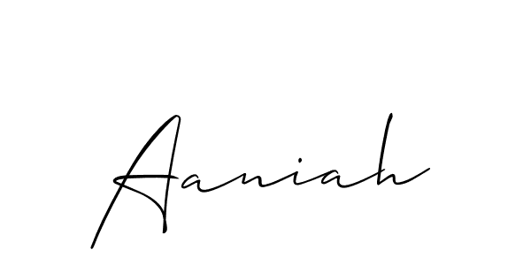 How to Draw Aaniah signature style? Allison_Script is a latest design signature styles for name Aaniah. Aaniah signature style 2 images and pictures png