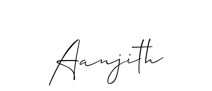 Also You can easily find your signature by using the search form. We will create Aanjith name handwritten signature images for you free of cost using Allison_Script sign style. Aanjith signature style 2 images and pictures png