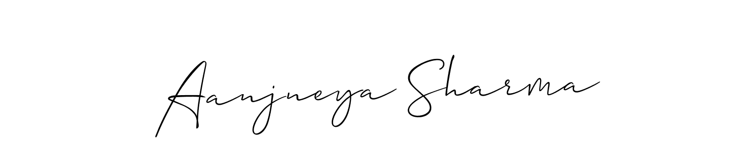 Once you've used our free online signature maker to create your best signature Allison_Script style, it's time to enjoy all of the benefits that Aanjneya Sharma name signing documents. Aanjneya Sharma signature style 2 images and pictures png