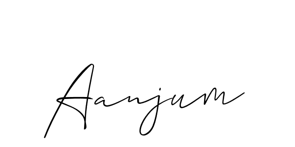 Similarly Allison_Script is the best handwritten signature design. Signature creator online .You can use it as an online autograph creator for name Aanjum. Aanjum signature style 2 images and pictures png