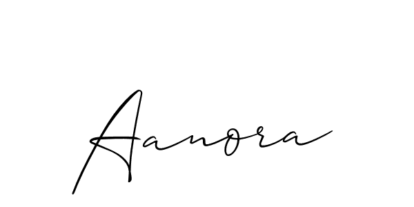 Allison_Script is a professional signature style that is perfect for those who want to add a touch of class to their signature. It is also a great choice for those who want to make their signature more unique. Get Aanora name to fancy signature for free. Aanora signature style 2 images and pictures png