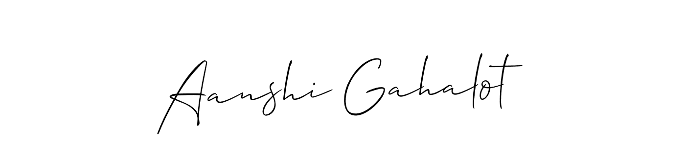 Make a beautiful signature design for name Aanshi Gahalot. Use this online signature maker to create a handwritten signature for free. Aanshi Gahalot signature style 2 images and pictures png