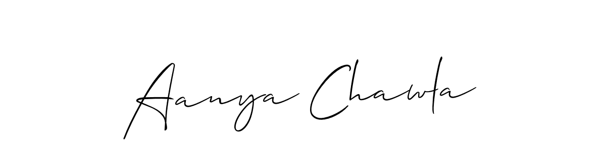 How to Draw Aanya Chawla signature style? Allison_Script is a latest design signature styles for name Aanya Chawla. Aanya Chawla signature style 2 images and pictures png