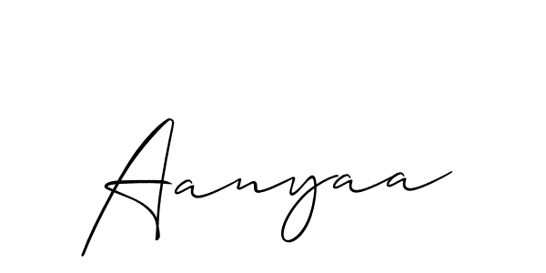 How to Draw Aanyaa signature style? Allison_Script is a latest design signature styles for name Aanyaa. Aanyaa signature style 2 images and pictures png