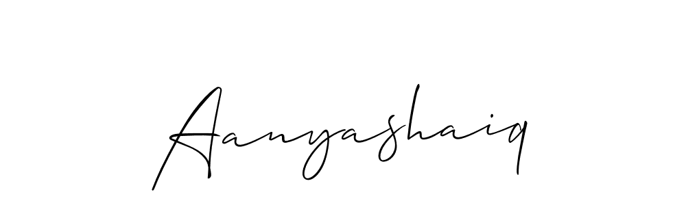 Make a short Aanyashaiq signature style. Manage your documents anywhere anytime using Allison_Script. Create and add eSignatures, submit forms, share and send files easily. Aanyashaiq signature style 2 images and pictures png