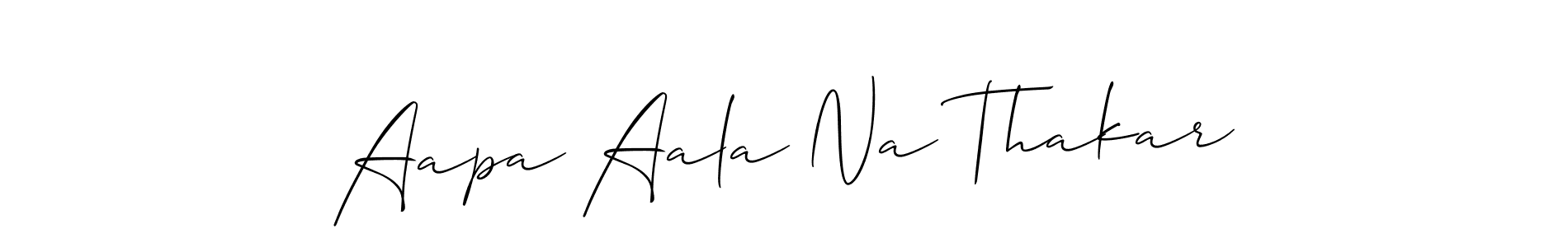 This is the best signature style for the Aapa Aala Na Thakar name. Also you like these signature font (Allison_Script). Mix name signature. Aapa Aala Na Thakar signature style 2 images and pictures png