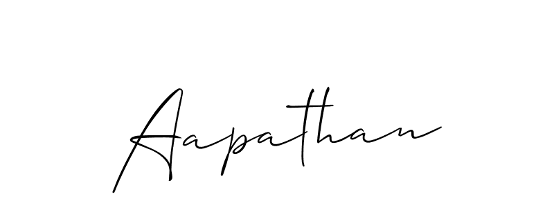 Aapathan stylish signature style. Best Handwritten Sign (Allison_Script) for my name. Handwritten Signature Collection Ideas for my name Aapathan. Aapathan signature style 2 images and pictures png