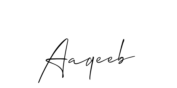 How to Draw Aaqeeb signature style? Allison_Script is a latest design signature styles for name Aaqeeb. Aaqeeb signature style 2 images and pictures png