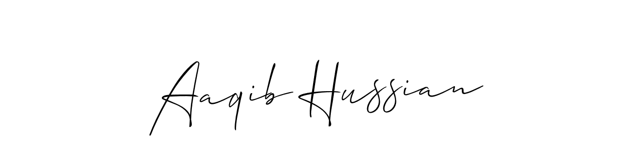 You should practise on your own different ways (Allison_Script) to write your name (Aaqib Hussian) in signature. don't let someone else do it for you. Aaqib Hussian signature style 2 images and pictures png