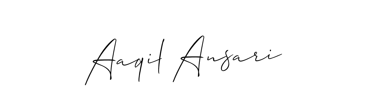 This is the best signature style for the Aaqil Ansari name. Also you like these signature font (Allison_Script). Mix name signature. Aaqil Ansari signature style 2 images and pictures png