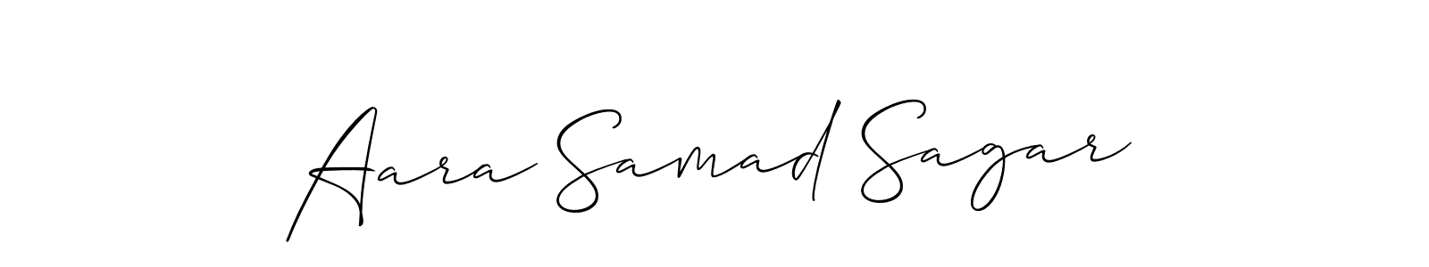 You can use this online signature creator to create a handwritten signature for the name Aara Samad Sagar. This is the best online autograph maker. Aara Samad Sagar signature style 2 images and pictures png