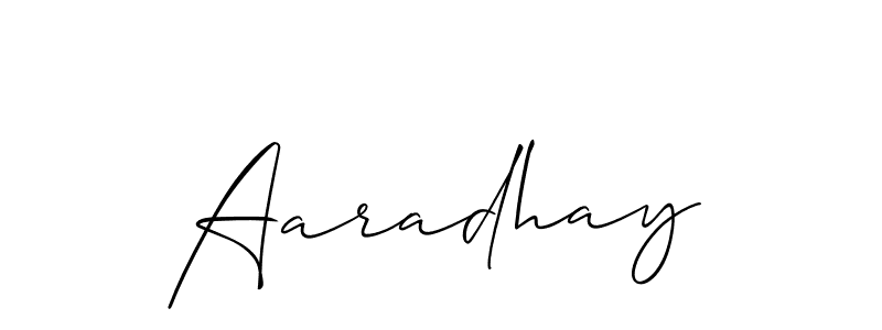 How to Draw Aaradhay signature style? Allison_Script is a latest design signature styles for name Aaradhay. Aaradhay signature style 2 images and pictures png