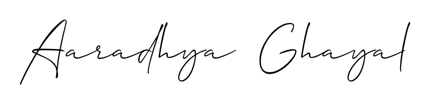 Get an exclusive digital autograph for Aaradhya  Ghayal. The Allison_Script typeface captures the charm of real penmanship on paper. Aaradhya  Ghayal signature style 2 images and pictures png