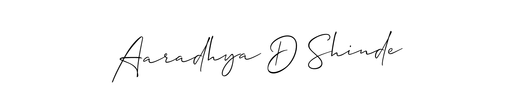 How to make Aaradhya D Shinde signature? Allison_Script is a professional autograph style. Create handwritten signature for Aaradhya D Shinde name. Aaradhya D Shinde signature style 2 images and pictures png