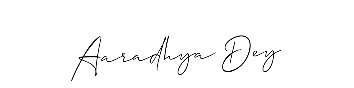 You should practise on your own different ways (Allison_Script) to write your name (Aaradhya Dey) in signature. don't let someone else do it for you. Aaradhya Dey signature style 2 images and pictures png