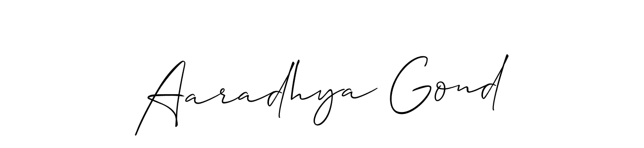 You can use this online signature creator to create a handwritten signature for the name Aaradhya Gond. This is the best online autograph maker. Aaradhya Gond signature style 2 images and pictures png