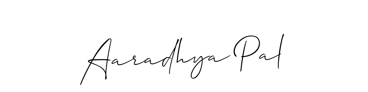 You should practise on your own different ways (Allison_Script) to write your name (Aaradhya Pal) in signature. don't let someone else do it for you. Aaradhya Pal signature style 2 images and pictures png