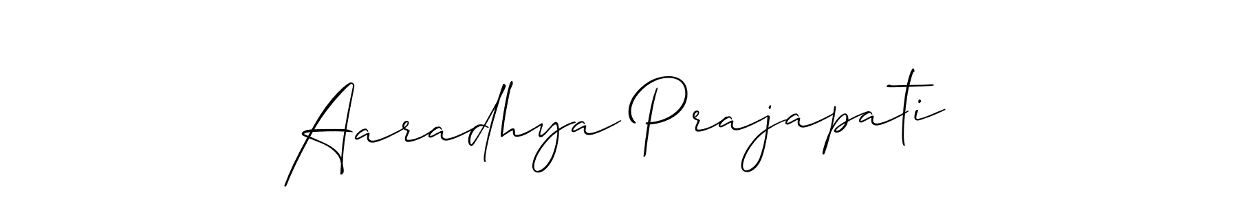 Make a beautiful signature design for name Aaradhya Prajapati. Use this online signature maker to create a handwritten signature for free. Aaradhya Prajapati signature style 2 images and pictures png