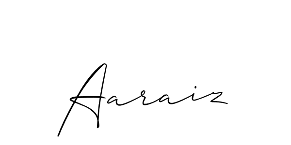 How to Draw Aaraiz signature style? Allison_Script is a latest design signature styles for name Aaraiz. Aaraiz signature style 2 images and pictures png